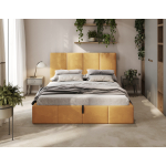 Designer Polsterbett Gelb für Erwachsene